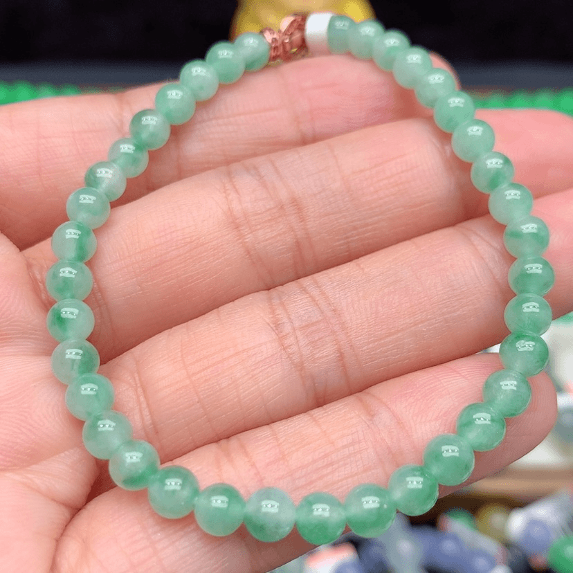 【闪购商品】翡翠手链未镶嵌卡5mm