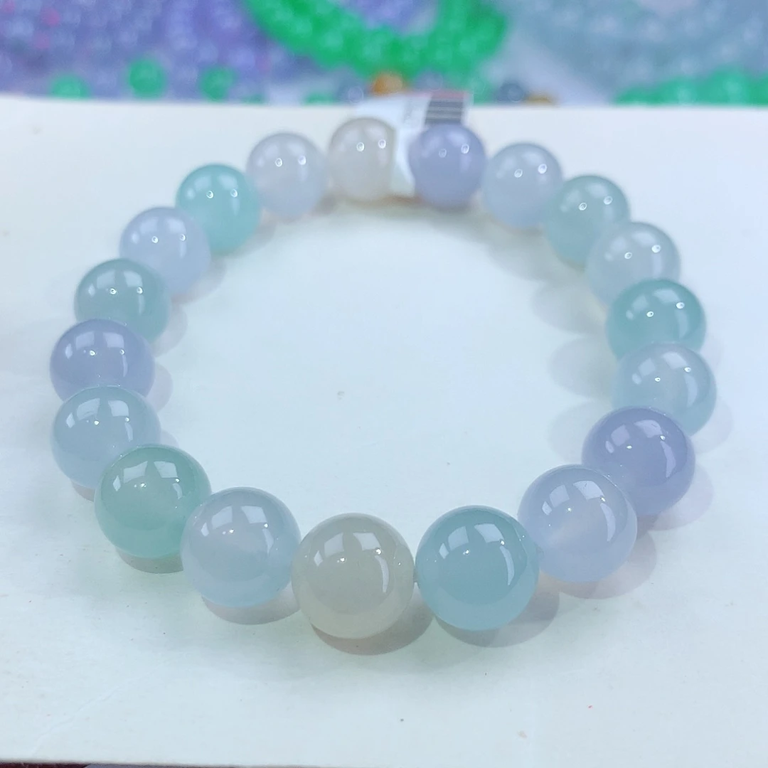 翡翠手链未镶嵌卡10mm