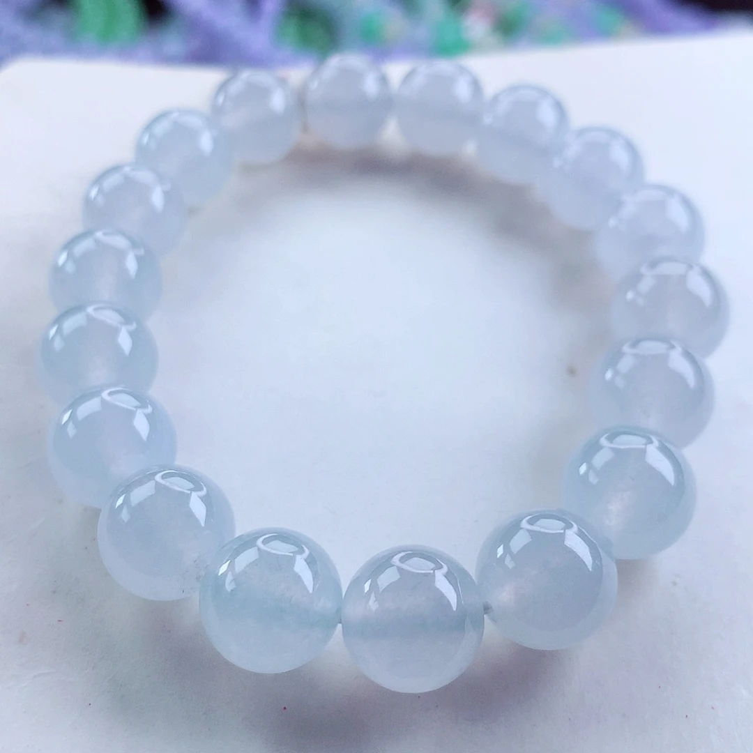 翡翠手链未镶嵌卡11mm