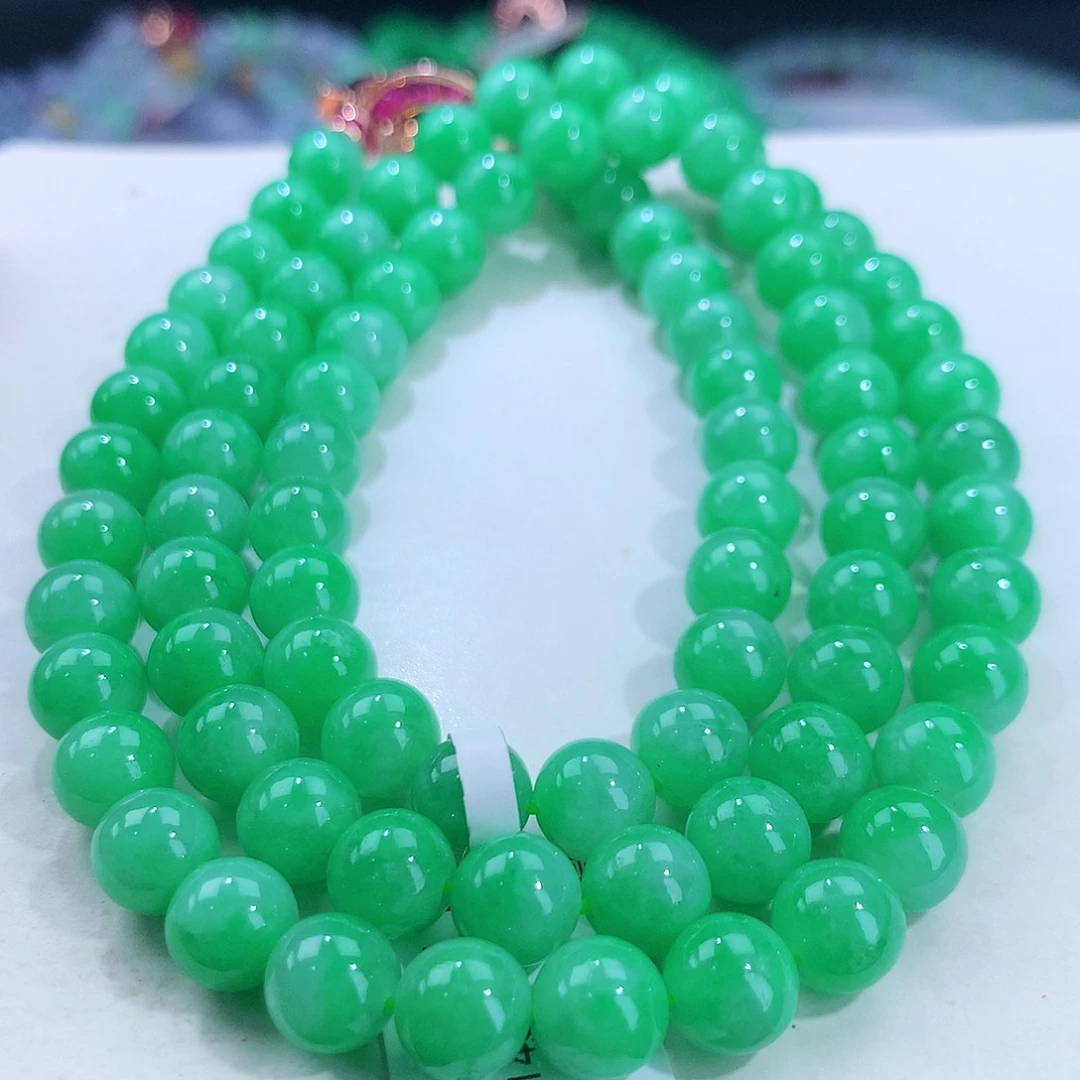 翡翠手链未镶嵌卡7.5mm
