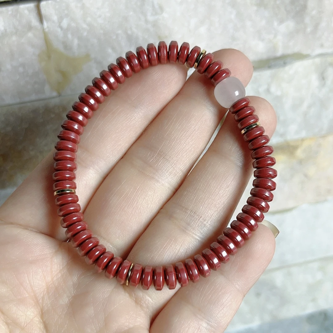 含辰砂工艺品【老刘福利】片朱砂手串片多样性发货发其一