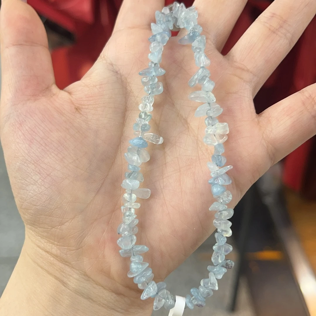 海蓝宝随形手机链DD120343