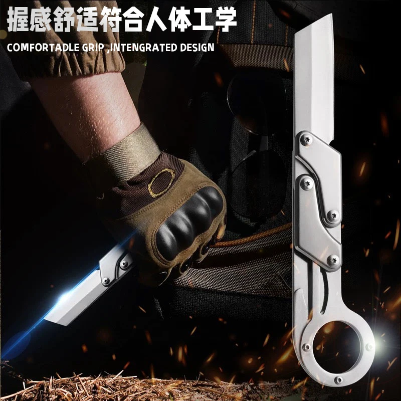 随身携带户外野营家用高硬度切肉刀拆快递水果刀 已开刃小号
