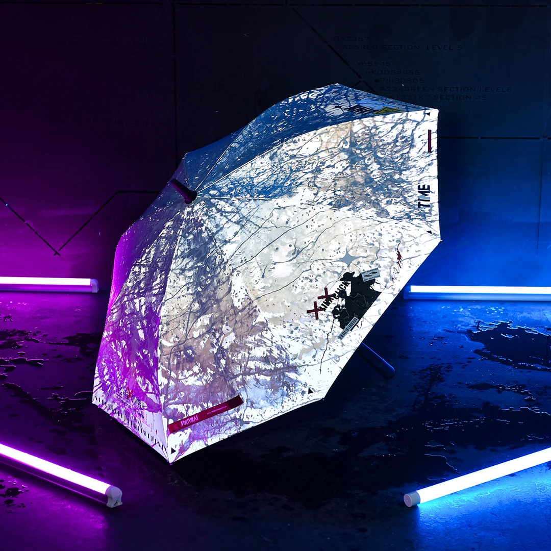 BEMOE《时光代理人》NEO AURORA 新星极光超防护反光长柄雨伞
