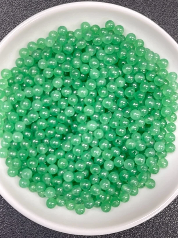 天然珠宝玉石 冰阳绿散珠a208  12MM 20颗（赠弹力绳）