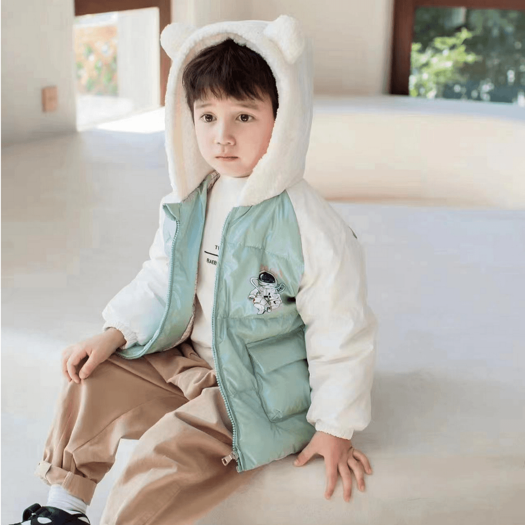 反季儿童羽绒服外套男宝女宝连帽外套