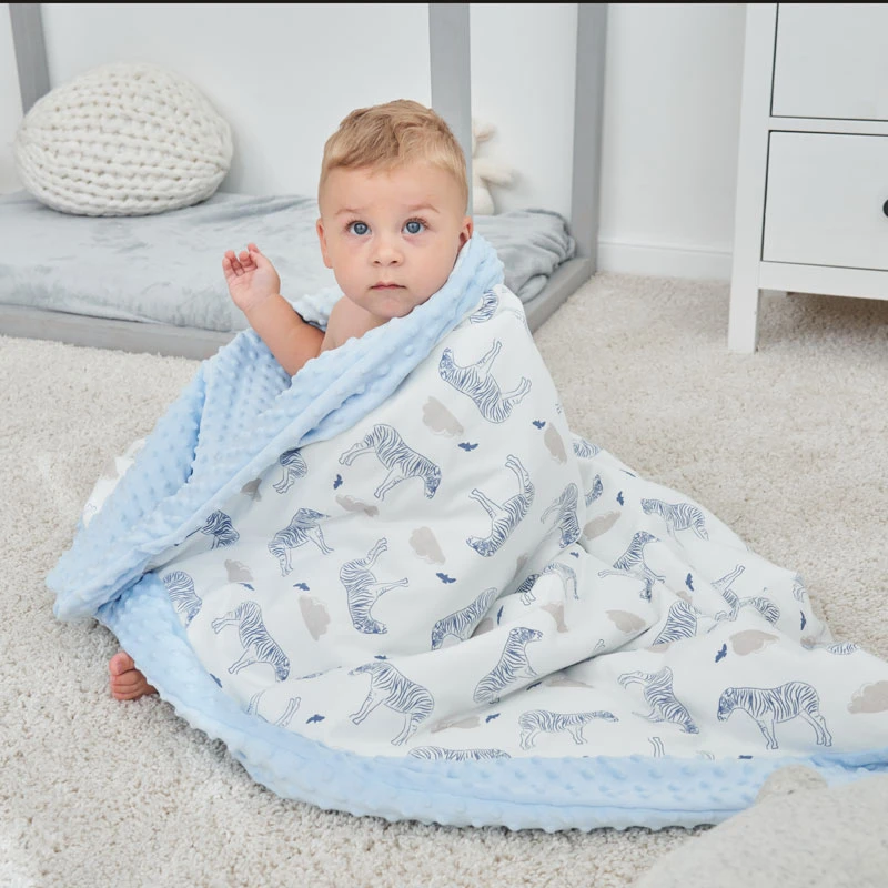 豆豆毯婴儿盖毯春秋冬宝宝安抚豆豆被子儿童被子四季儿园