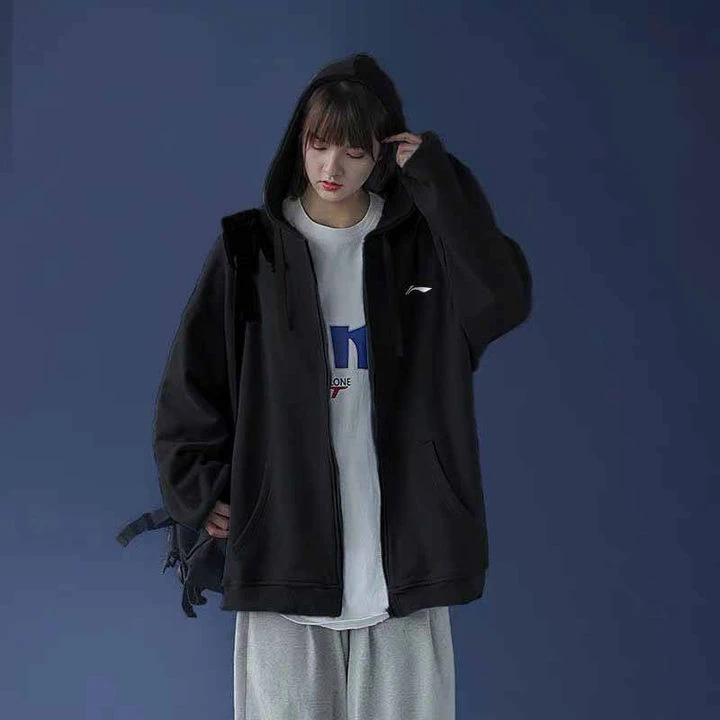 李宁开衫带帽女款卫衣时尚2023卫衣透气运动卫衣秋季外套潮流