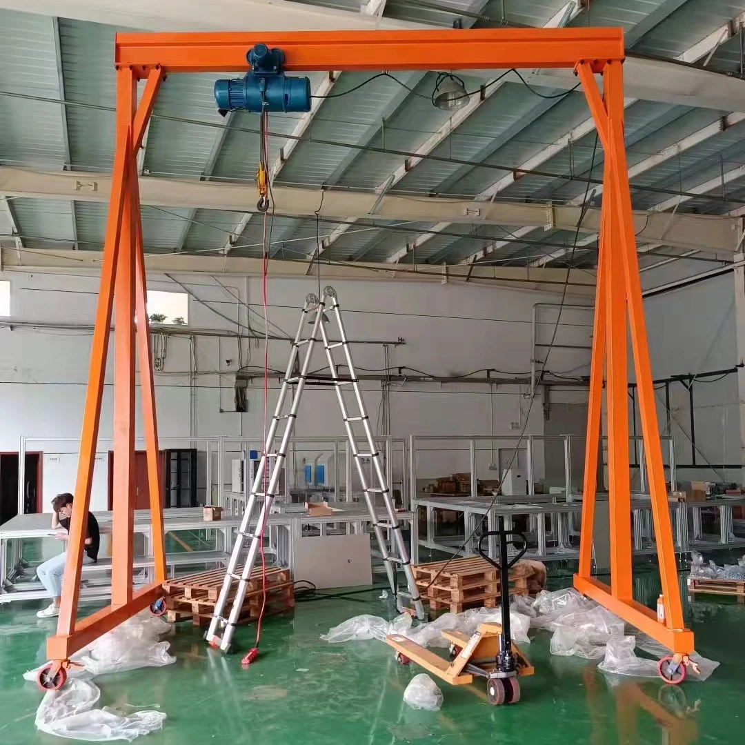 小型电动龙门吊 架子起重维修室外仓库设备现货操作运输快递