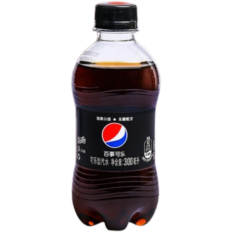 百事可乐无糖300ml*6瓶汽水碳酸饮料快乐水肥宅水夏清爽小瓶可乐