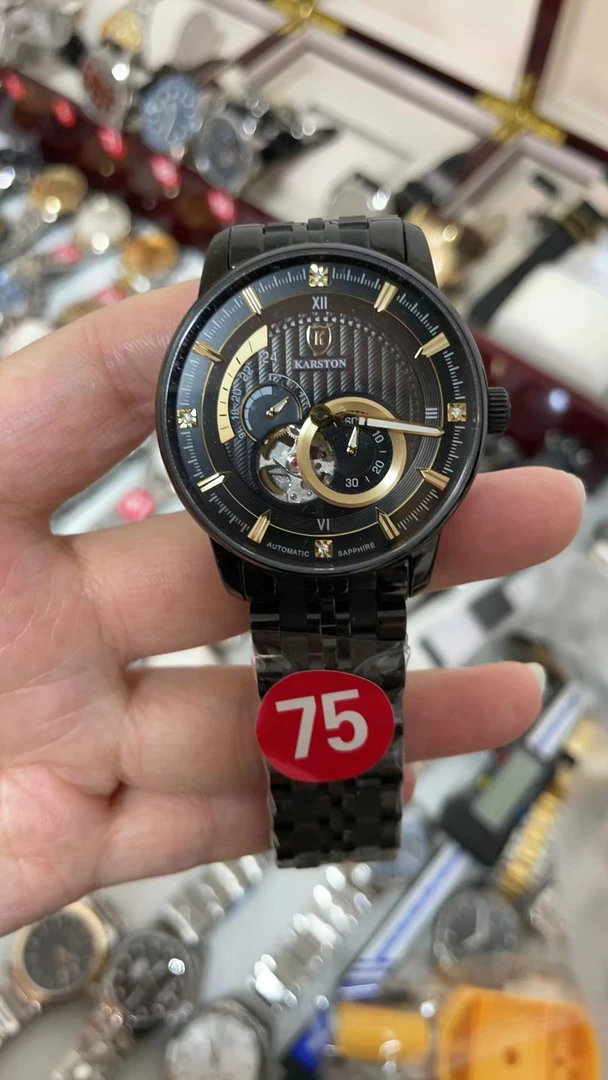 4号凯斯顿腕表男款经典中古黑色轻奢