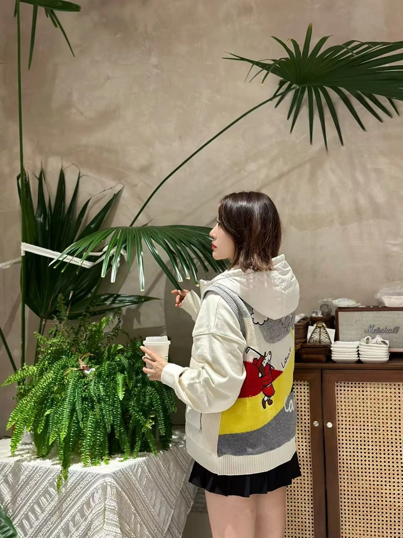 Alice 秋冬新款轻薄保暖简约百搭拼接撞色连帽马甲 no退no换