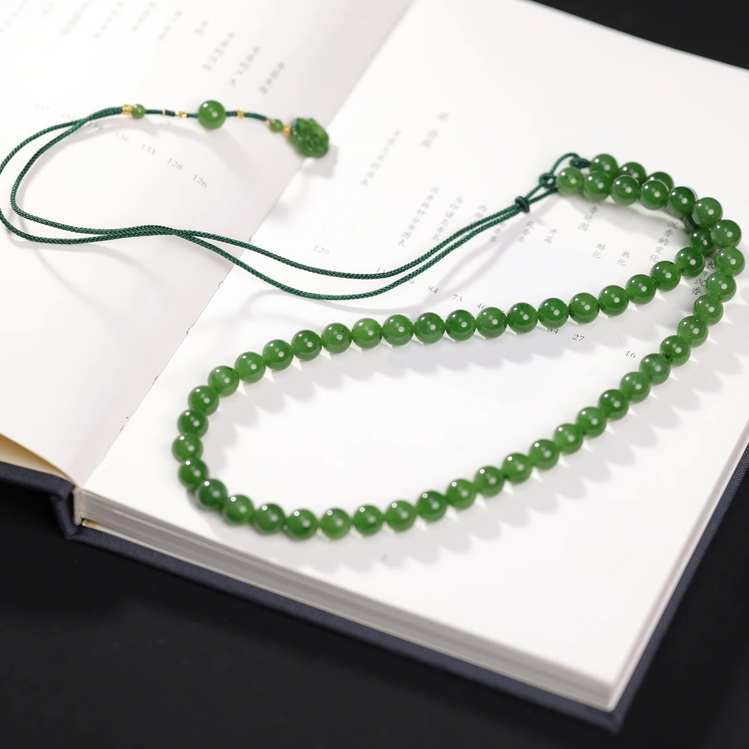 一团和气 | 严选精品和田玉碧玉老料项链