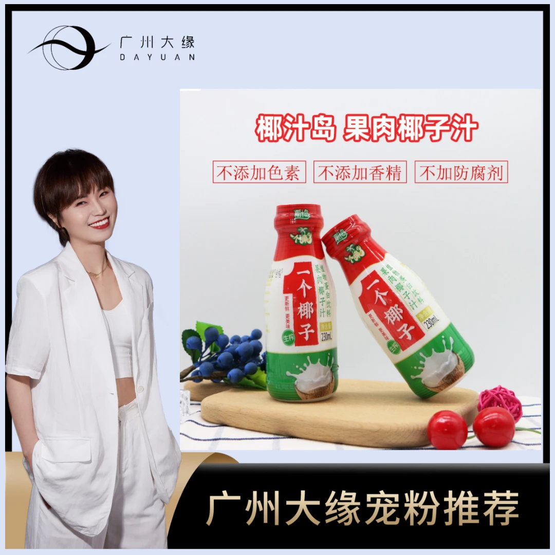 椰汁岛【广州大缘专属】鲜榨椰汁一个椰子230ML饮料饮品椰水