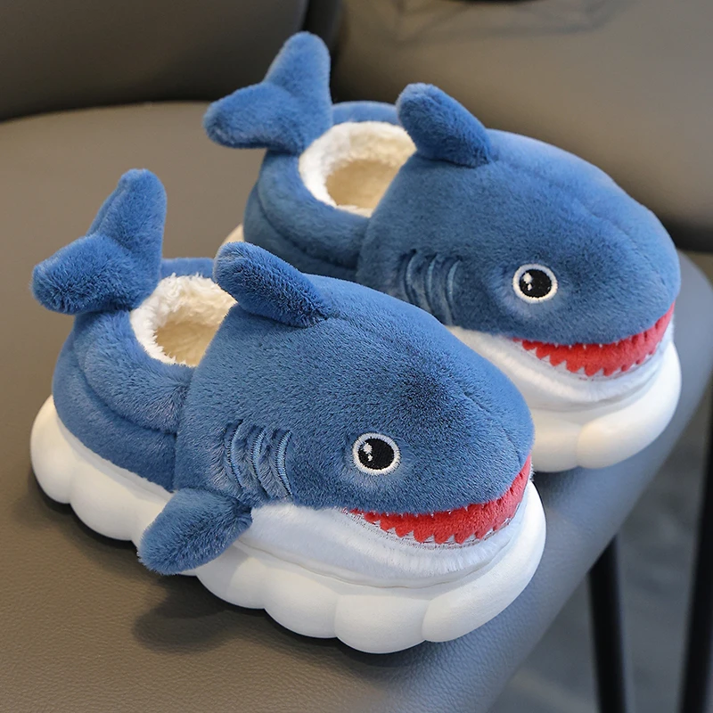 儿童棉拖鞋男孩女童2025新款家居卡通可爱防滑保暖小宝宝拖鞋冬季