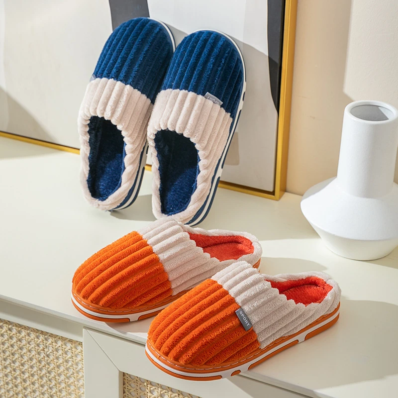 棉拖鞋女冬季家居家用室内2023年新款厚底防滑老人保暖棉鞋女外穿