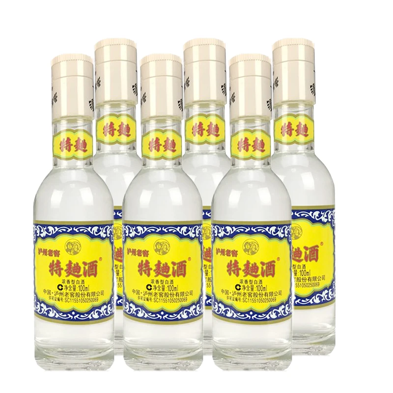 泸州老窖【60版特曲】浓香白酒 自饮小酒一盒装【Z】52度100ml