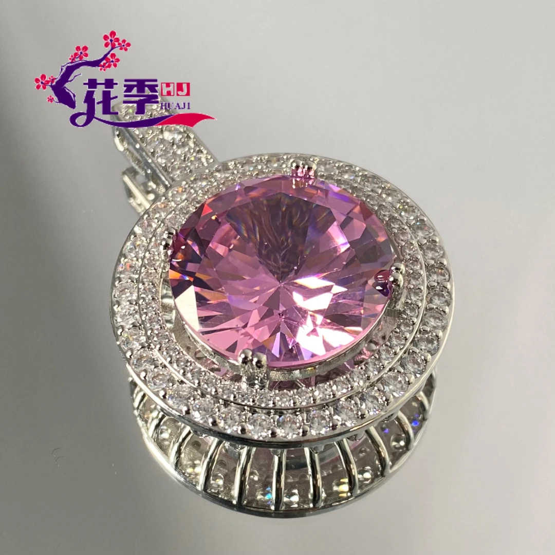 【花季】 原创高级玫红强荧光吊坠ML77