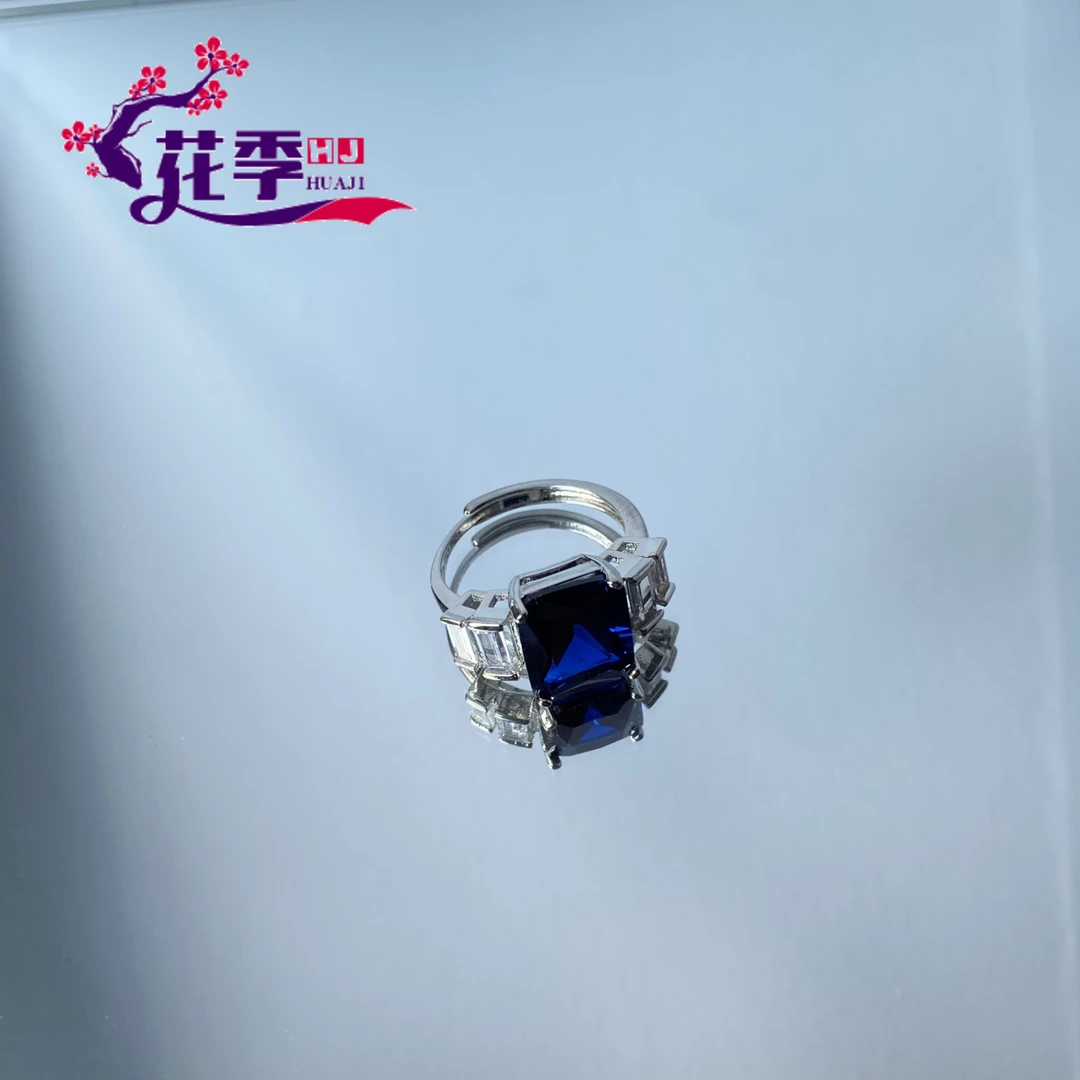 【花季】 原创高级皇家蓝强荧光戒指WDA65