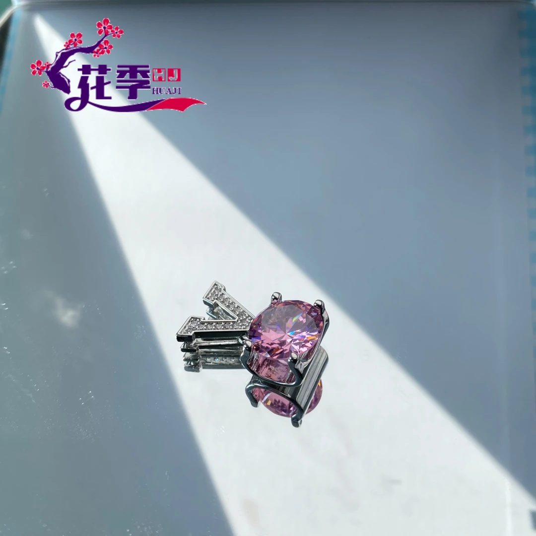 【花季】 原创高级玫红强荧光吊坠ML10