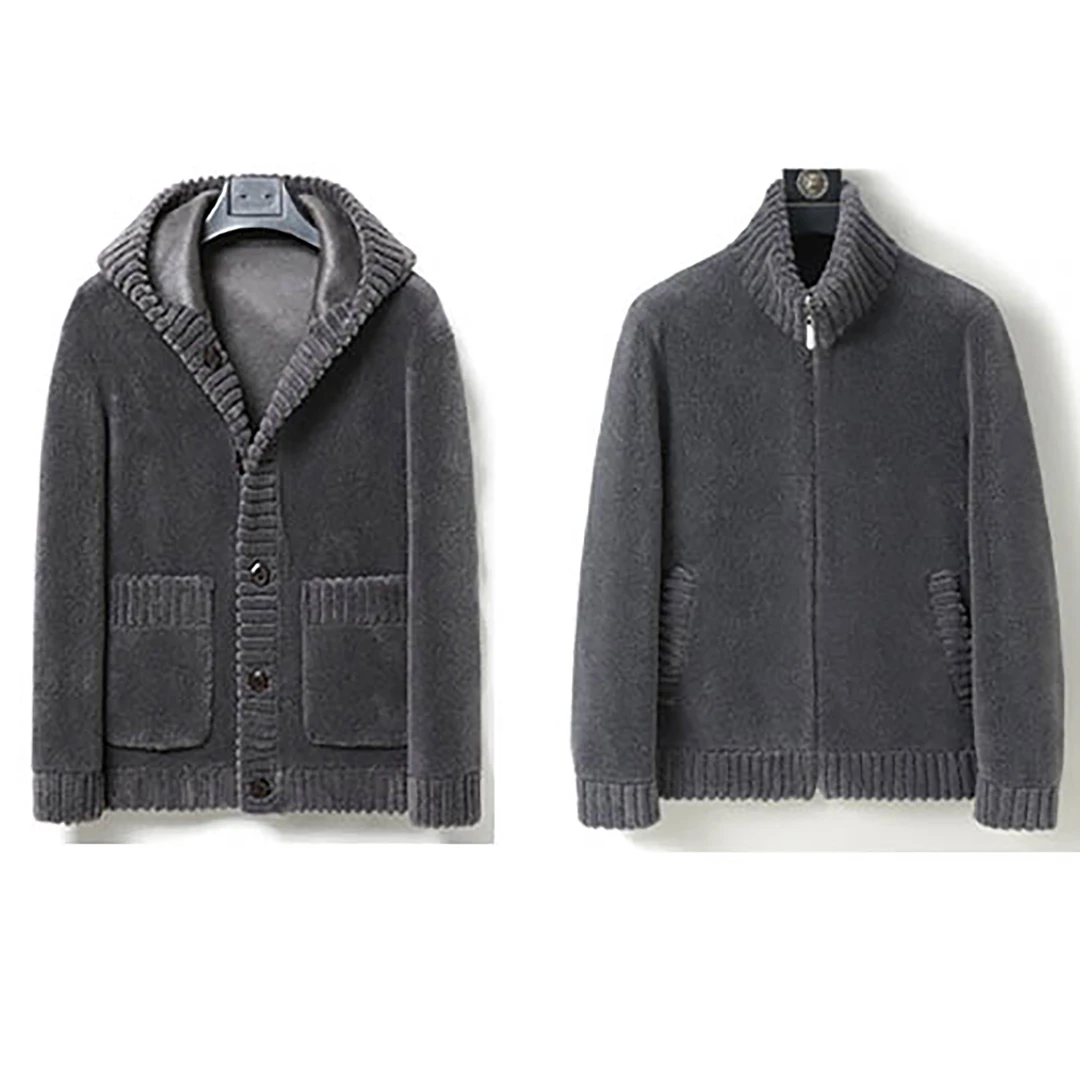 【反季男装】保暖双面可穿冬款中老年夹克外套带帽/翻领2025【凯】