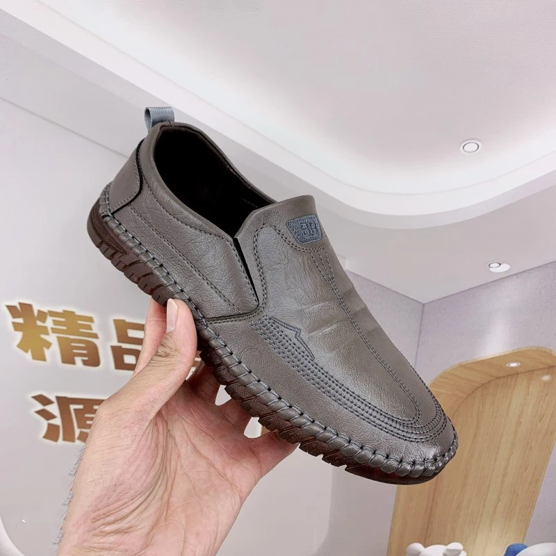 【断码】男士舒适软底百搭休闲鞋一脚蹬豆豆鞋 8056