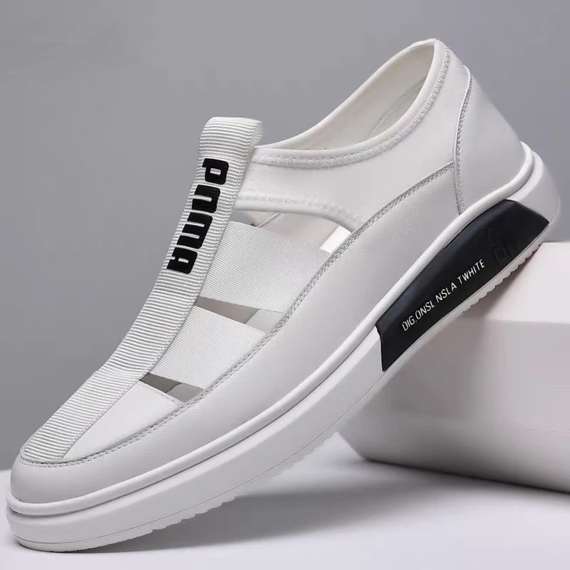 【断码】男士真皮镂空透气百搭休闲鞋5758