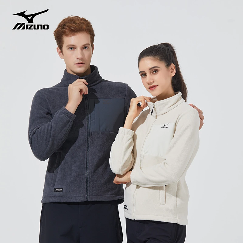 Mizuno/美津浓户外休闲外套男情侣春秋季加厚抓绒衣A2CC2634