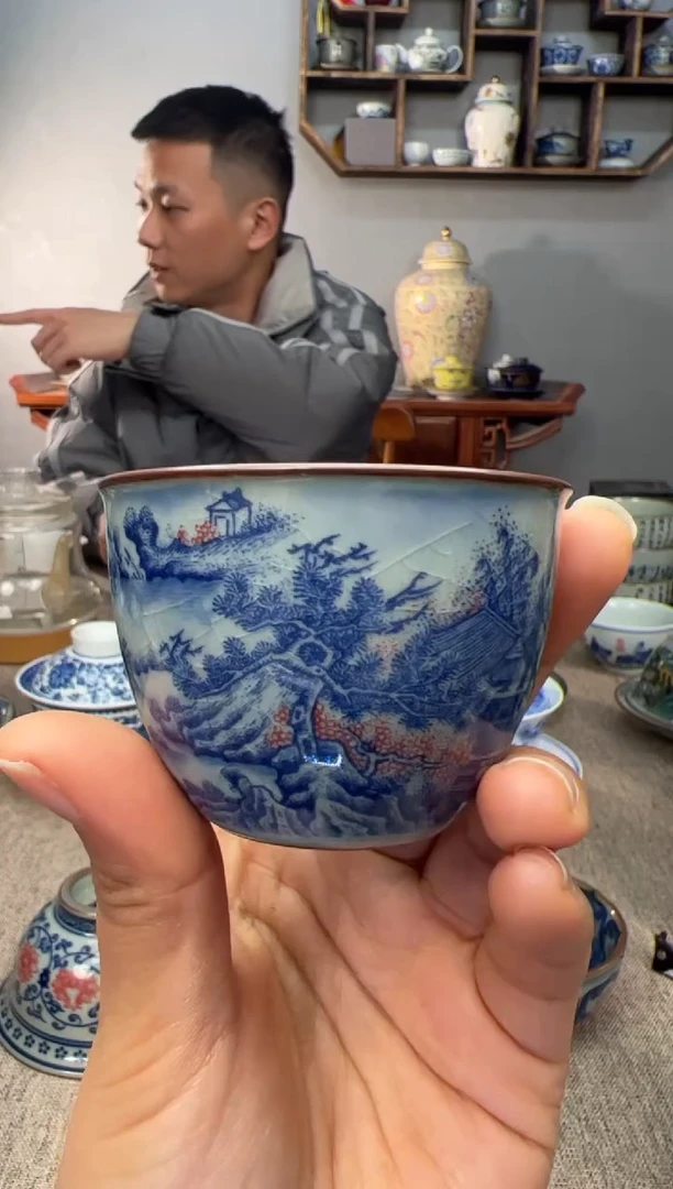 【闪购商品】陶瓷杯（清仓价）老陶泥满江红客杯