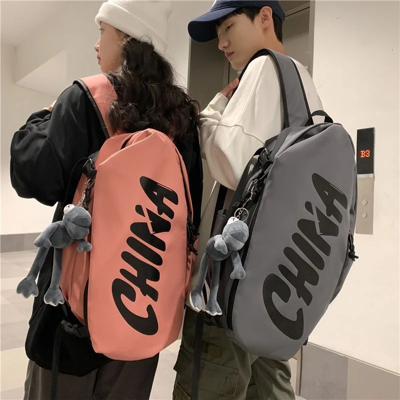 2024新款潮牌双肩包男士韩版潮酷大容量旅行背包潮流高中生运动