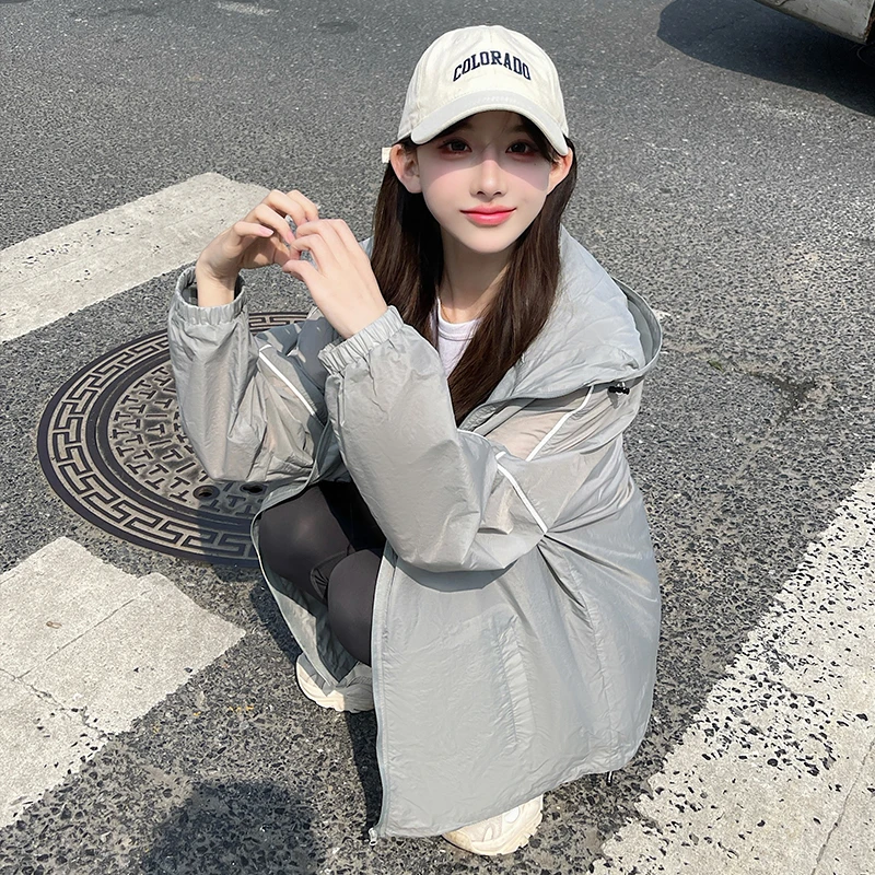 uhmu户外潮牌少女防晒衣女24新款情侣防晒服专业防紫外线皮肤风衣