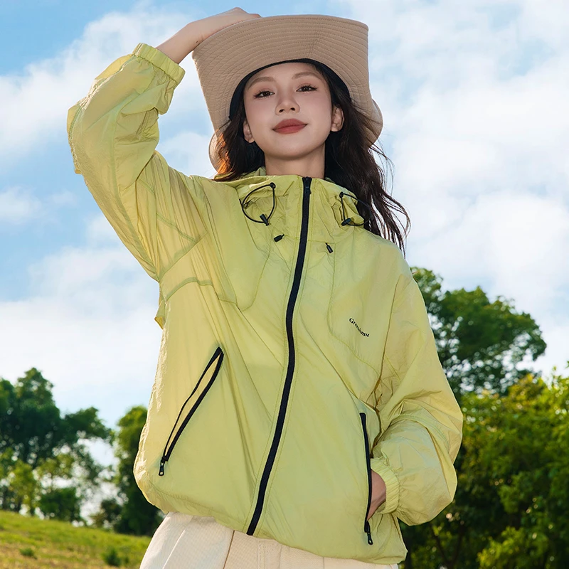 uhmu国潮upf50+防晒衣2024夏季新品连帽防晒服轻薄透气宽松皮肤衣