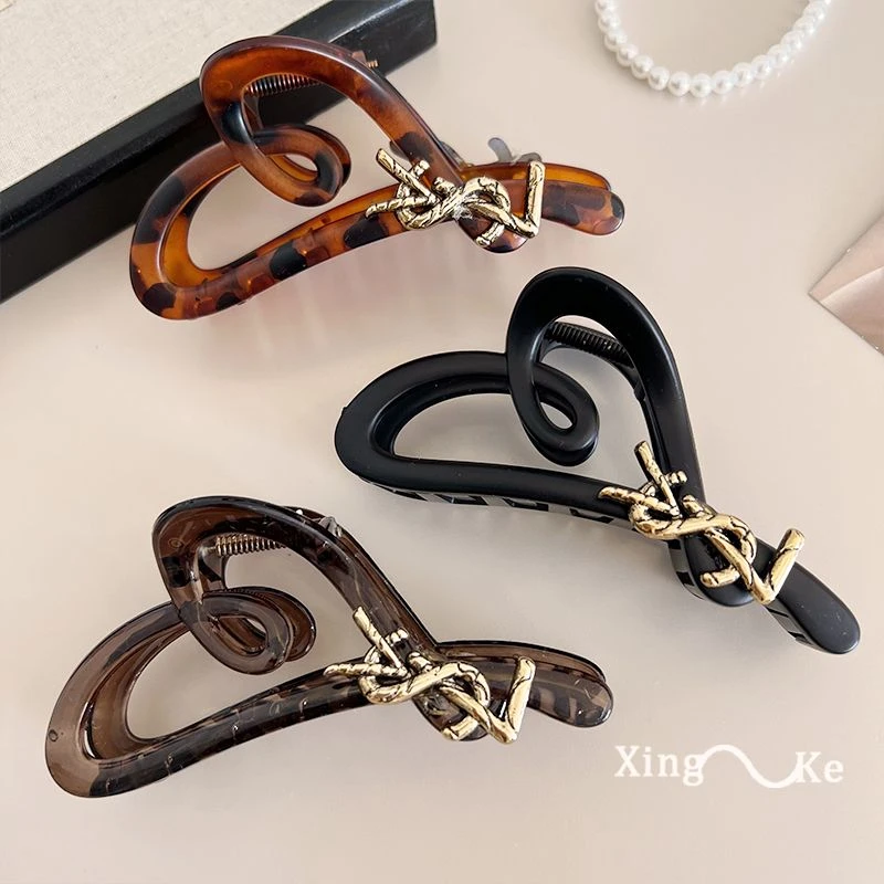 轻奢高级感抓夹女2024新款鲨鱼夹子大号发量多发夹后脑勺发饰头饰