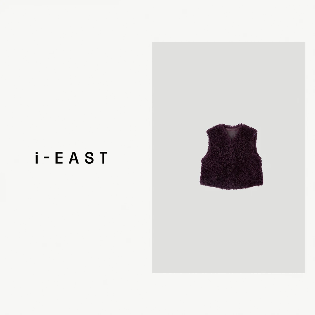 i-EAST 西西里的美丽传说~贵气毛茸茸马甲毛毛外套-4D PC10013