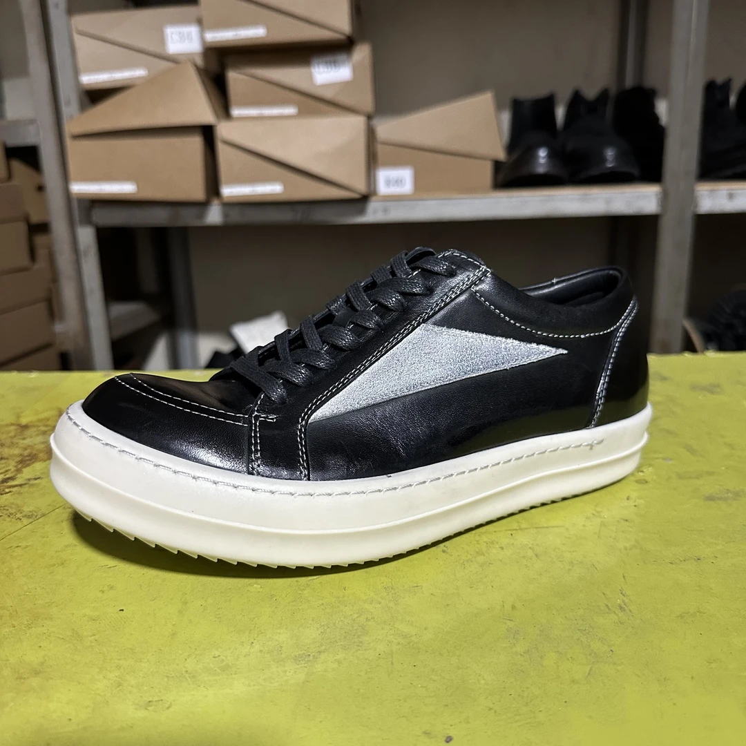 毛毛工厂秋冬新款ro板鞋潮流男士厚底水洗马皮增高百搭低帮男板鞋