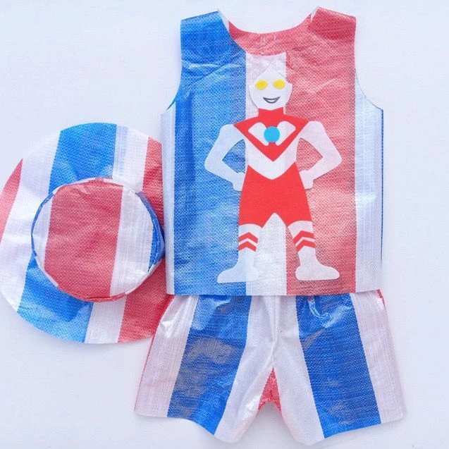 儿童环保时装秀幼儿园表演男孩走秀衣服装亲子手工自制作diy材料