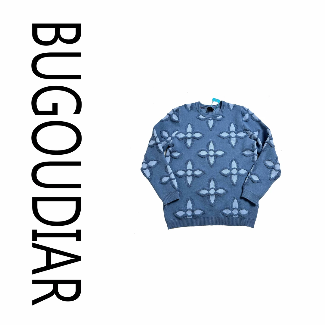 2024百搭时尚创意花花提花毛衣BU2024113