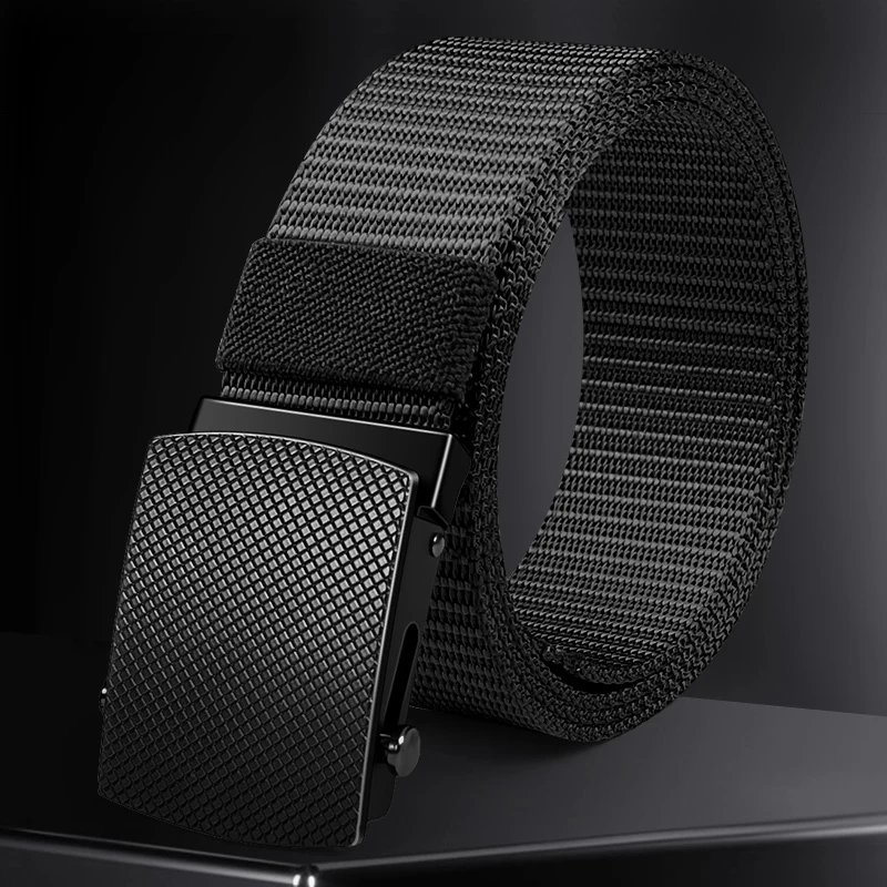 男士腰带合金滚轴扣皮带时尚编织耐用加长户外少年裤带