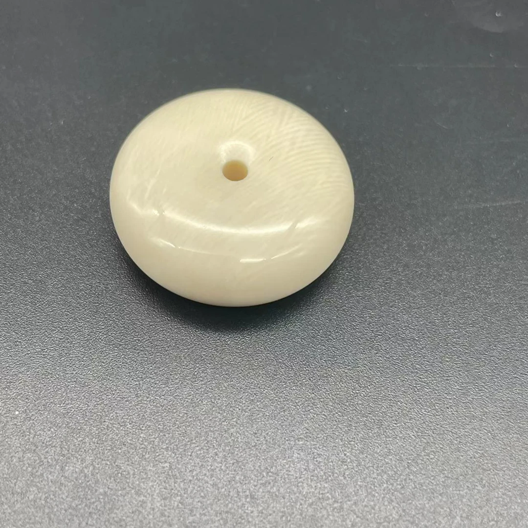 60258精品猛犸牙雕刻平安扣挂件
