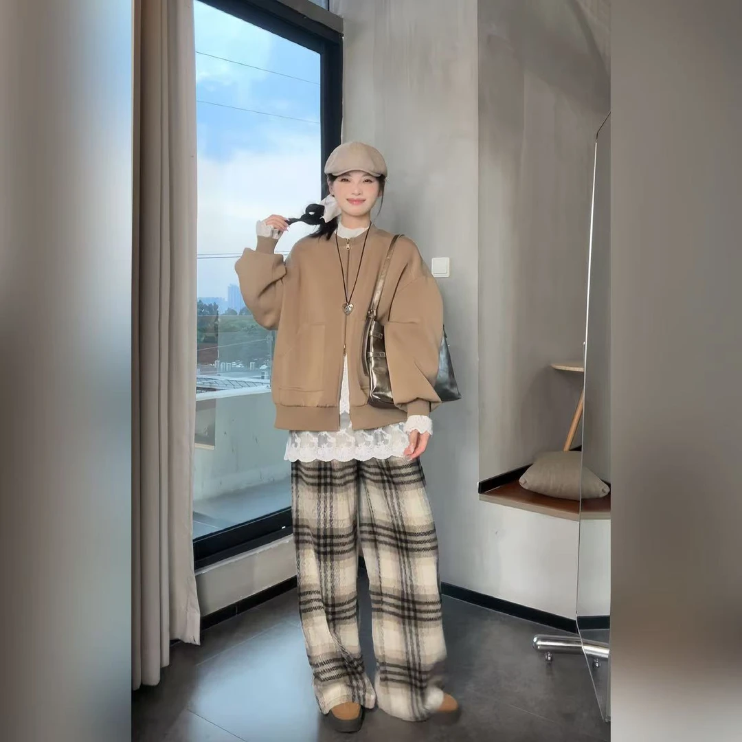 卫衣外套秋季小众美拉德卫衣外套女