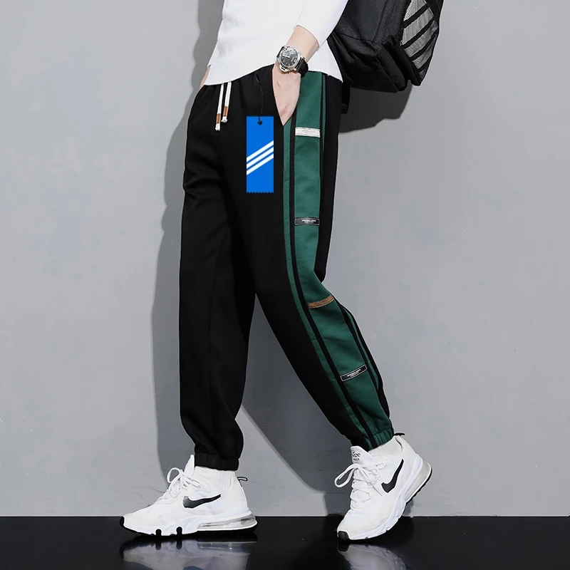 秋冬三叶草联名正品港风潮流时尚休闲裤透气个性百搭大码运动裤男