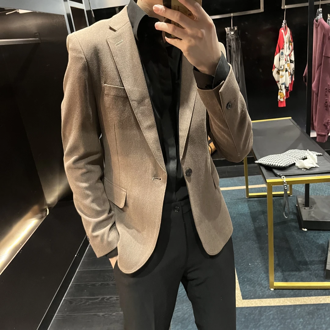 男士休闲潮流百搭西装韩版西服套装