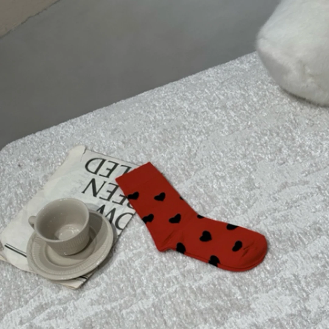 圣诞快乐 多花色主题联名限定新年款中筒袜