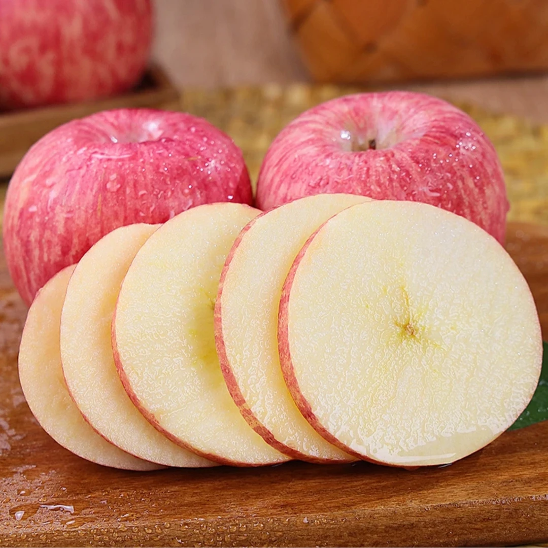 洛川红富士苹果9颗装 陕西延安高山苹果脆甜新鲜精品果果园直供