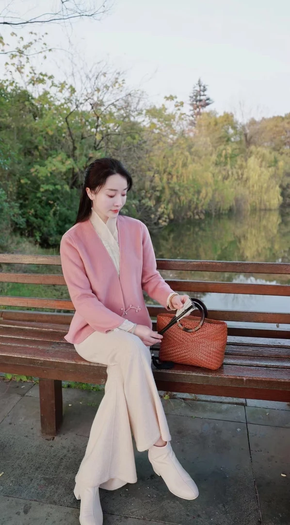 【谷蕊】新中式时尚日常羊毛短款上衣