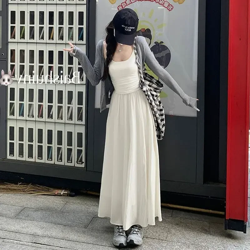 现货套装女装早春夏新款开衫外套吊带背心甜美显瘦半身裙三件套