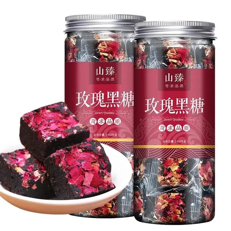 云南玫瑰老黑糖块红糖姜茶纯手工气血大姨妈女士姜调理小包装正宗