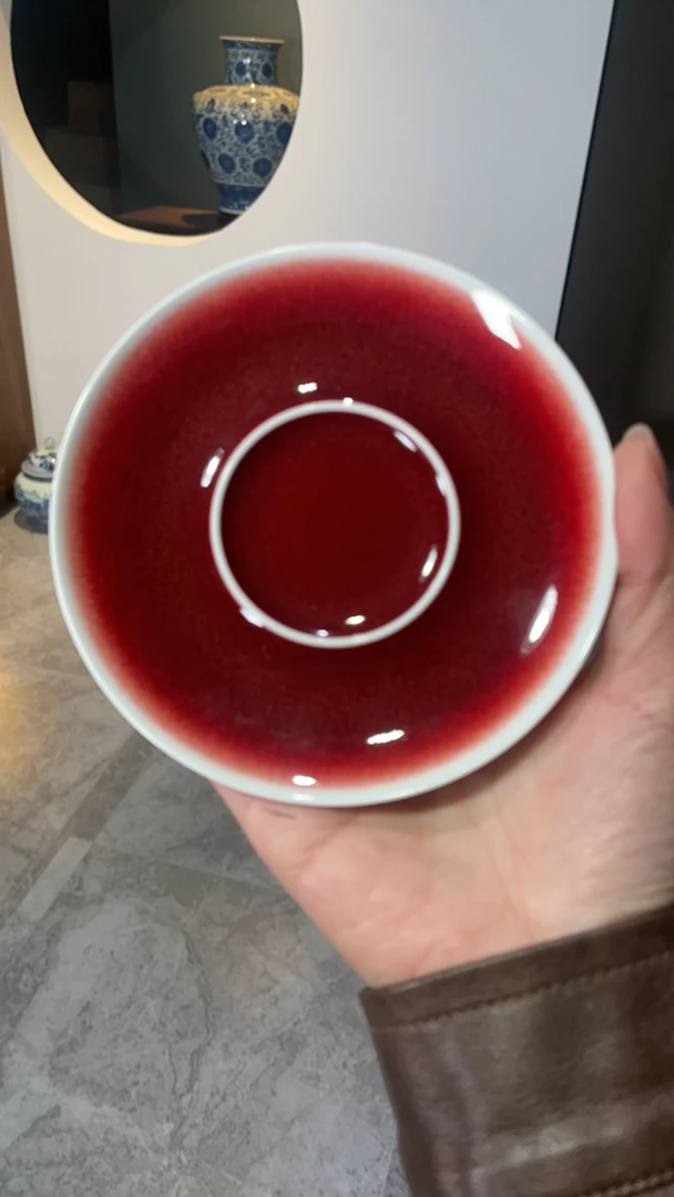 景德镇原矿郎红 托盘