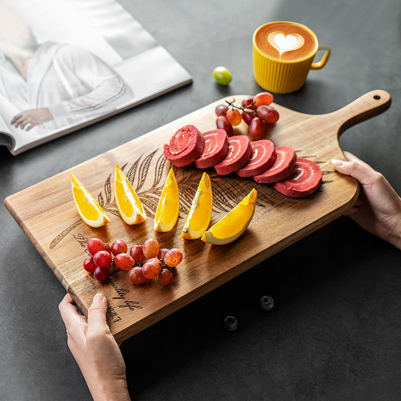 Bill.F 相思树叶菜板牛扒板下午茶食物板买大送小