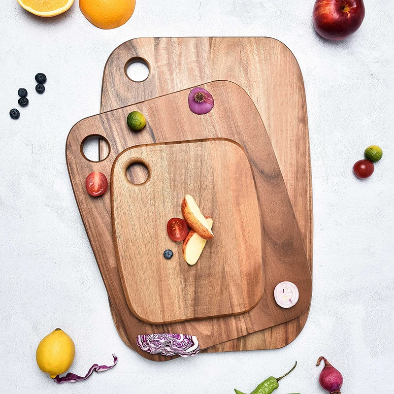 Bill.F家用相思木菜板长方形便携实木菜板水果板